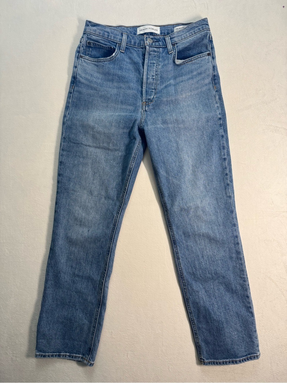 Denim Forum Women's the ARLO High Rise Straight- 28L Leg Jeans size 28